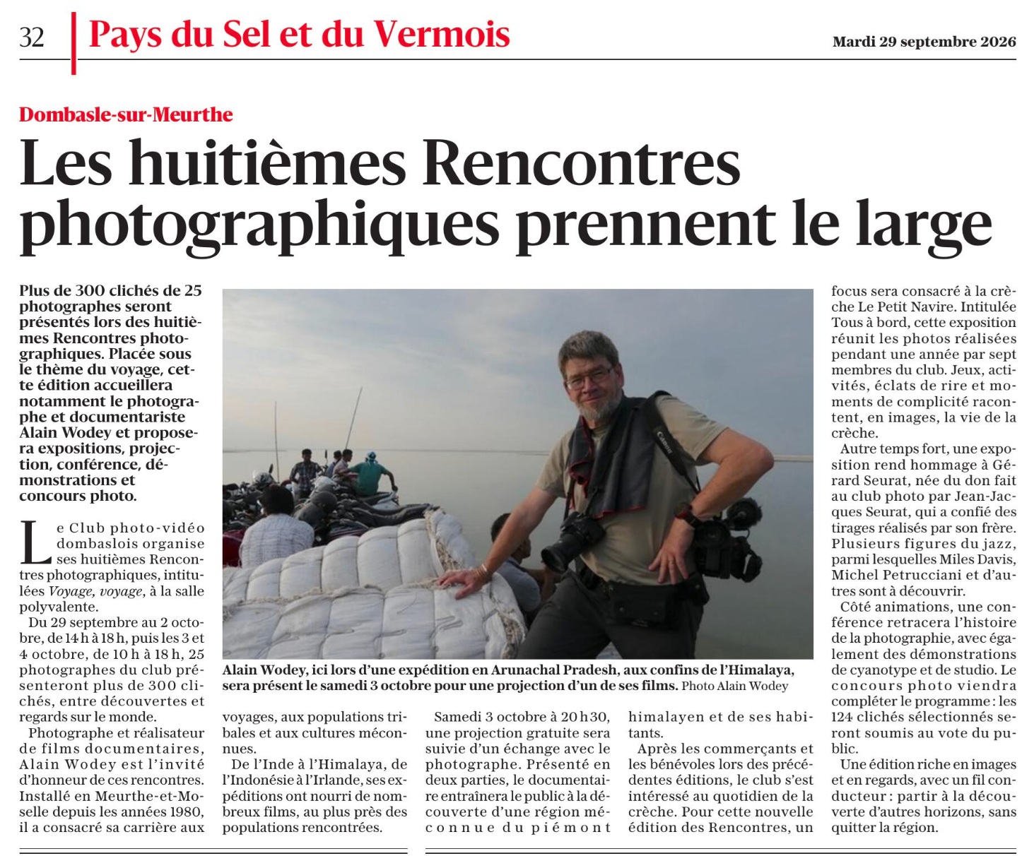 Dans le journal ce matin…
