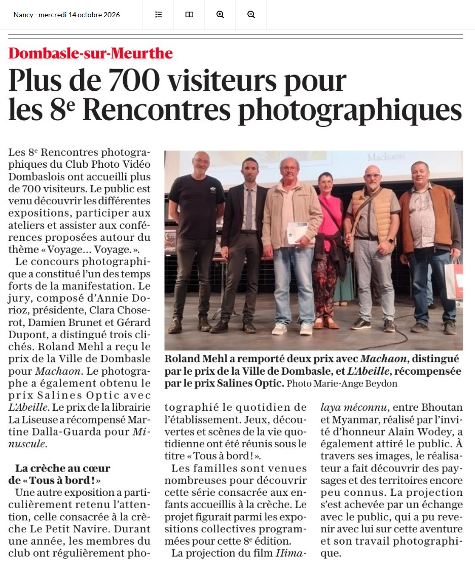 article dans l&rsquo;Est Républicain